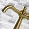 Kingston Brass KSD3547RKX Single-Handle Bathroom Faucet with Push Pop-Up, Brushed Brass KSD3547RKX - alternate 4